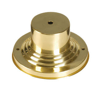 Outdoor 3 inch Polished Brass Outdoor Pier Mount Adaptors