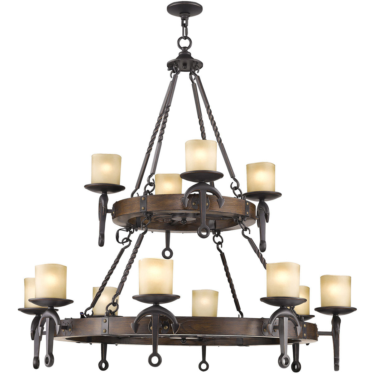 Cape May 12 Light 48 inch Olde Bronze Chandelier Ceiling Light