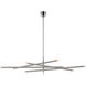 Kelly Wearstler Rousseau LED 68.25 inch Polished Nickel Articulating Chandelier Ceiling Light, Oversized