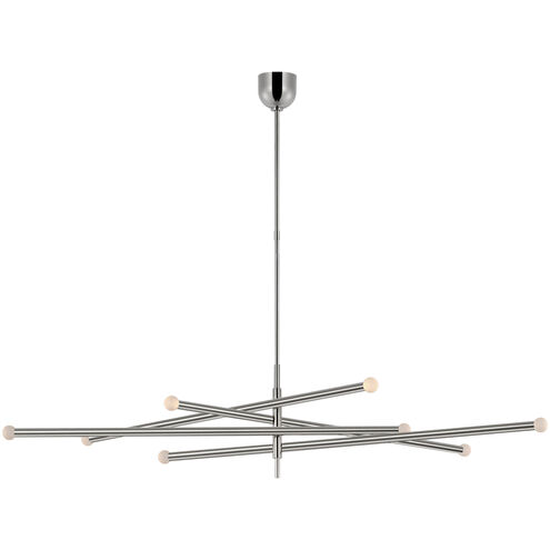 Kelly Wearstler Rousseau LED 68.25 inch Polished Nickel Articulating Chandelier Ceiling Light, Oversized