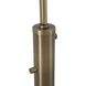 Rancho Mirage 87 inch 60 watt Weathered Brass and Black Arc Floor Lamp Portable Light