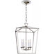 Chapman & Myers Darlana 4 Light 12.5 inch Polished Nickel Lantern Pendant Ceiling Light, Small