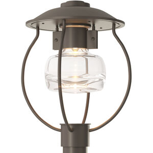 Mason 1 Light 17 inch Coastal Dark Smoke Outdoor Post Light