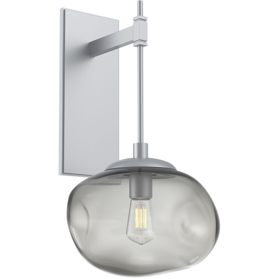Nova Incandescent 1 Light 10 inch Classic Silver Indoor Sconce Wall Light, Tempo Nebula