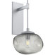 Nova Incandescent 1 Light 10 inch Classic Silver Indoor Sconce Wall Light, Tempo Nebula