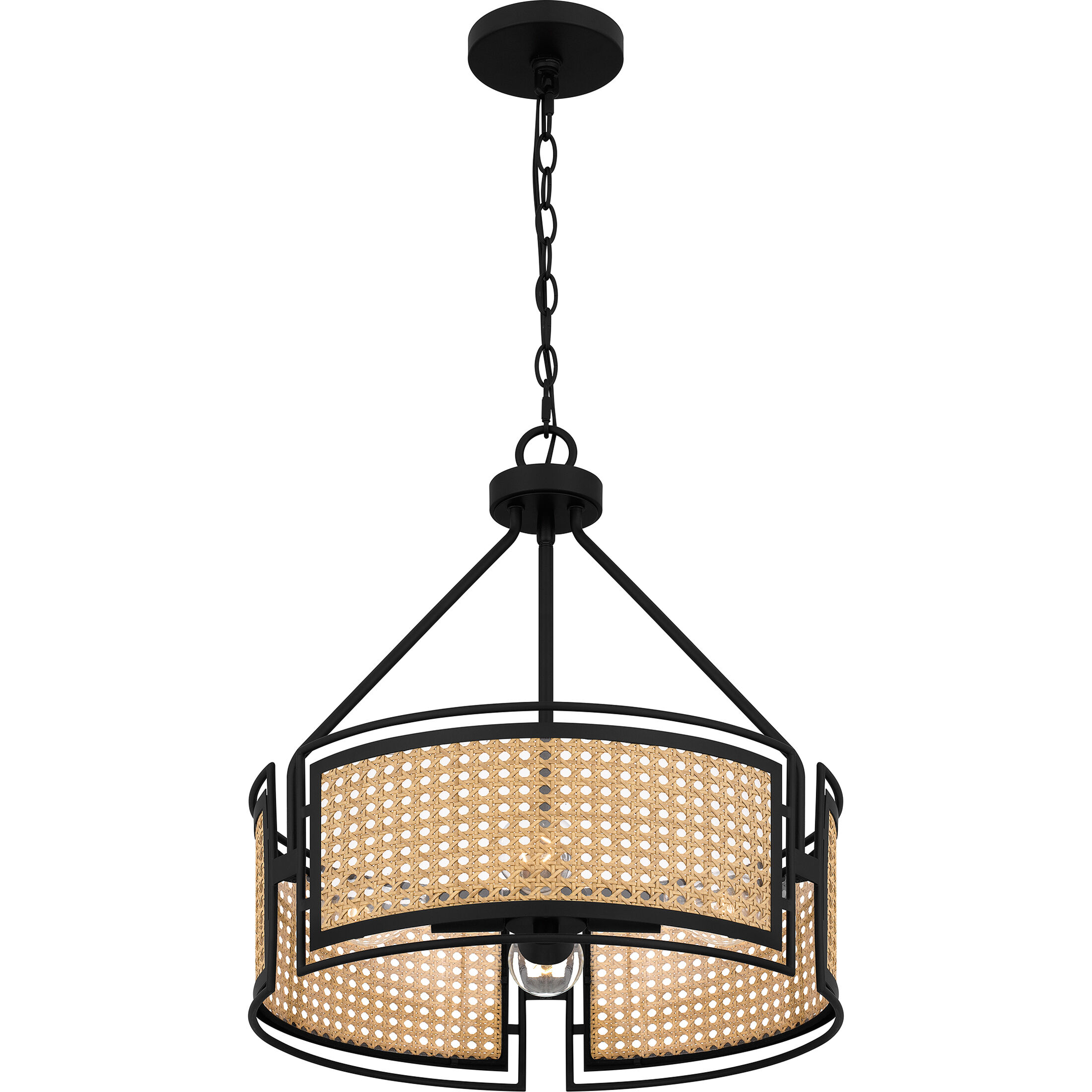 Priya 3 Light 18 inch Matte Black Pendant Ceiling Light