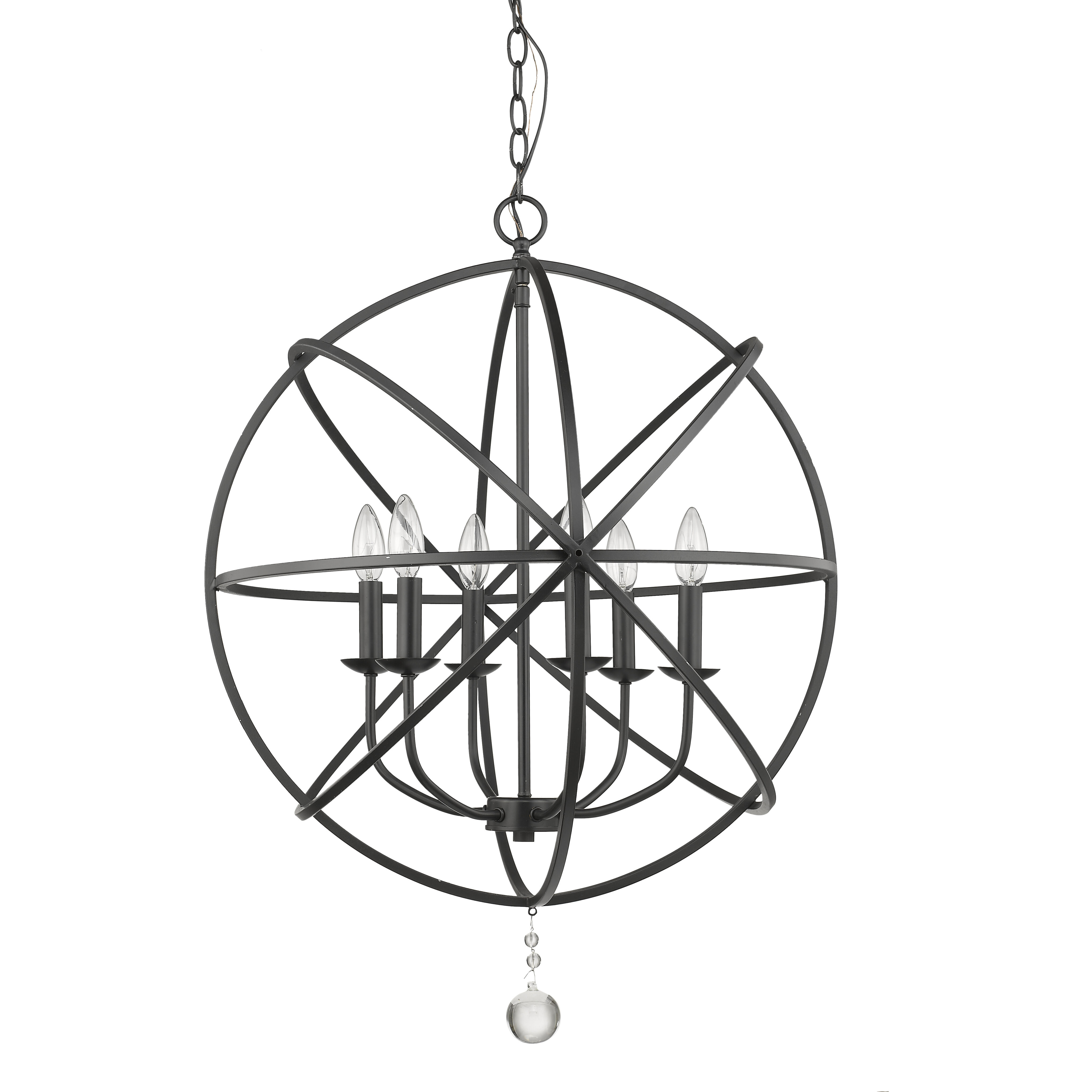 入荷now 口コミ Z-Lite Chandelier Black Matte inch 24 Light 6 Tull 458-24MB バッグ