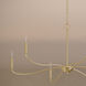 Ilia 6 Light 42.25 inch Brushed Gold Chandelier Ceiling Light