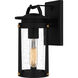 Clifton 1 Light 12 inch Earth Black Outdoor Wall Lantern