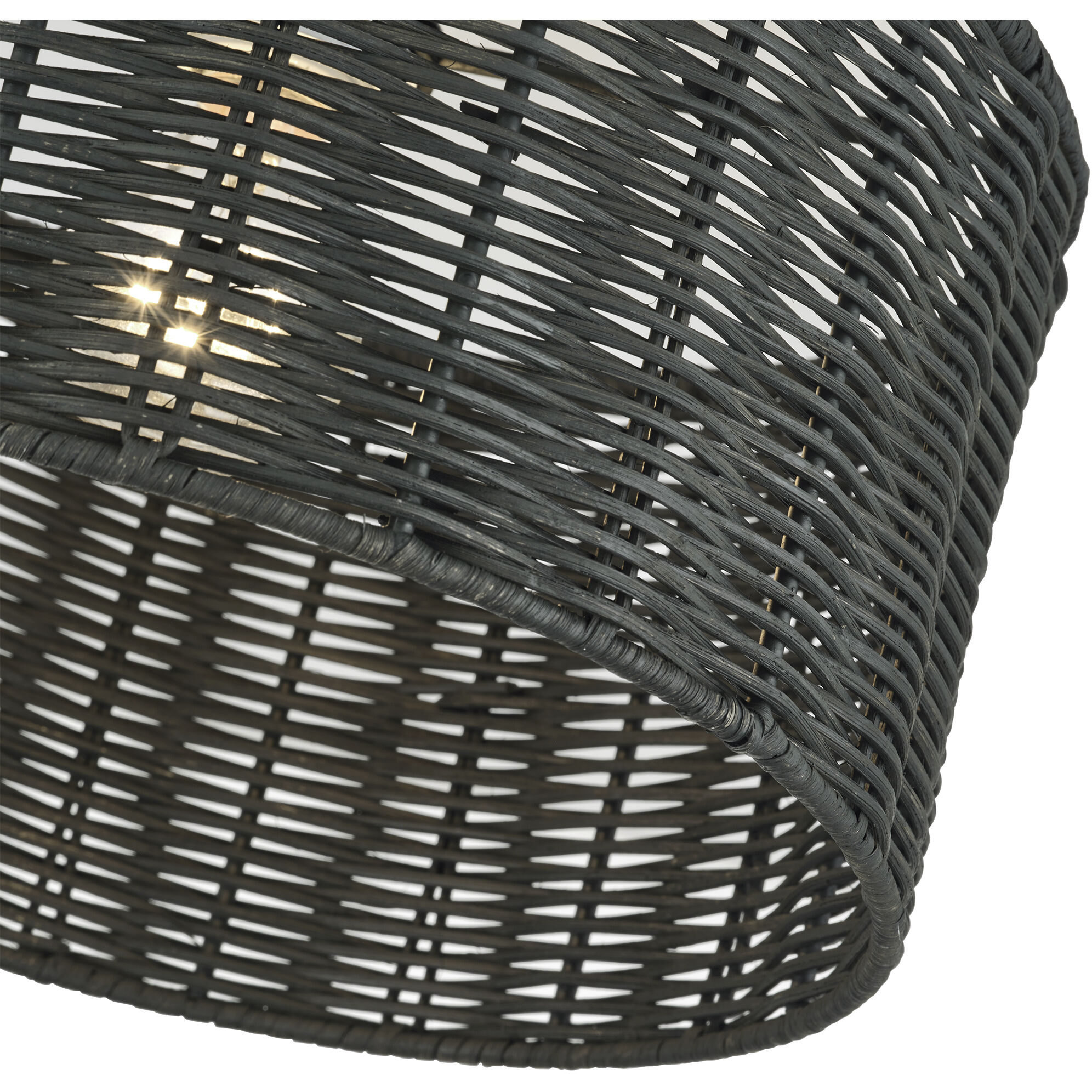 Weavington 1 Light 12 inch Brushed Nickel Semi Flush Mount Ceiling Light, Medium