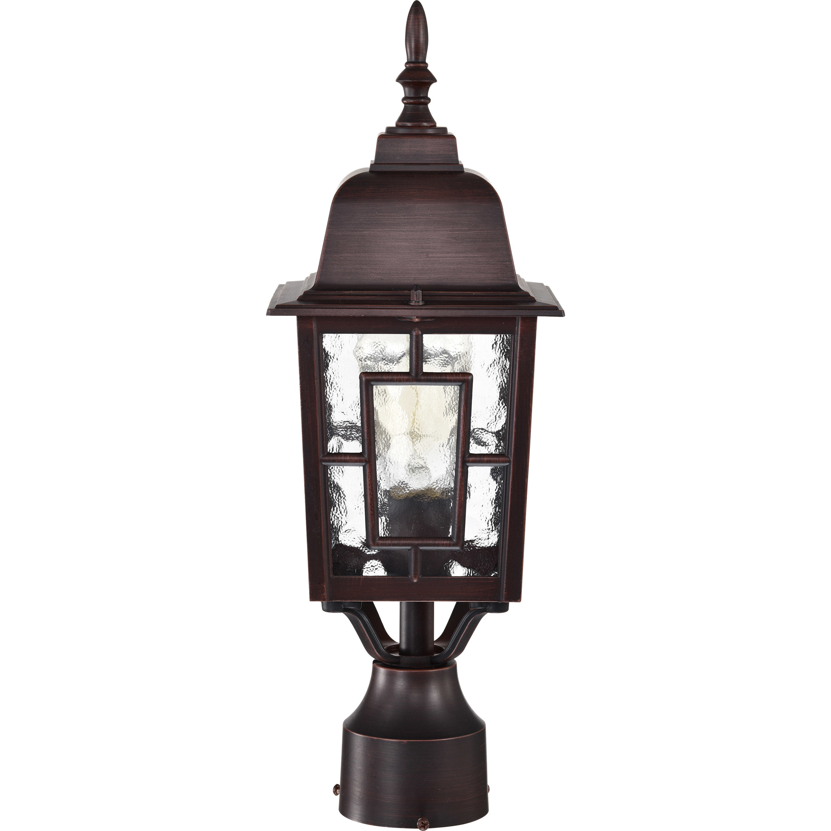 Banyan 1 Light 17 inch Rustic Bronze Outdoor Post Light