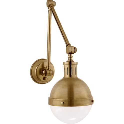 Thomas O'Brien Hicks 16.75 inch 60.00 watt Hand-Rubbed Antique Brass Swing Arm Wall Light