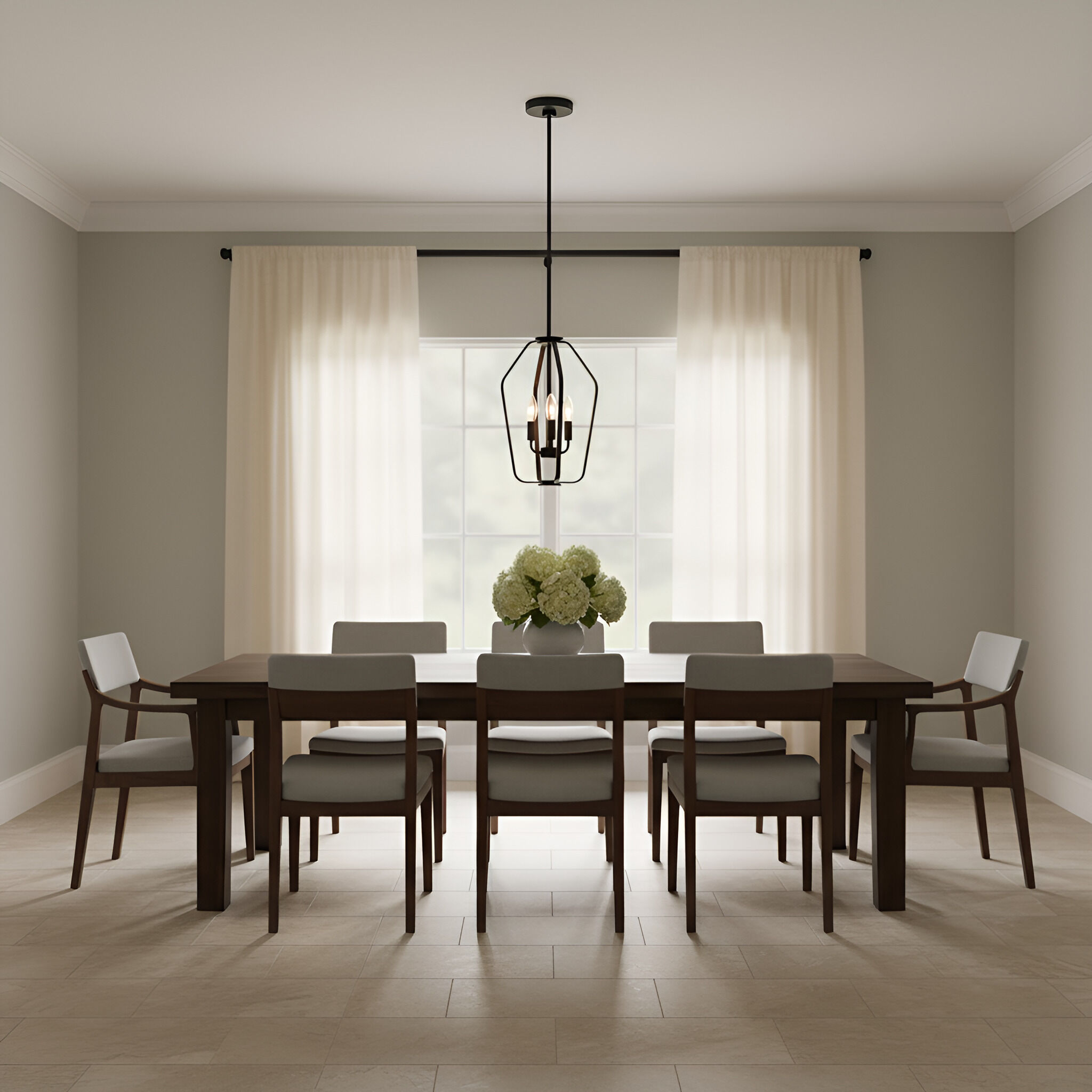 Kennan 3 Light 11 inch Midnight Black Chandelier Ceiling Light