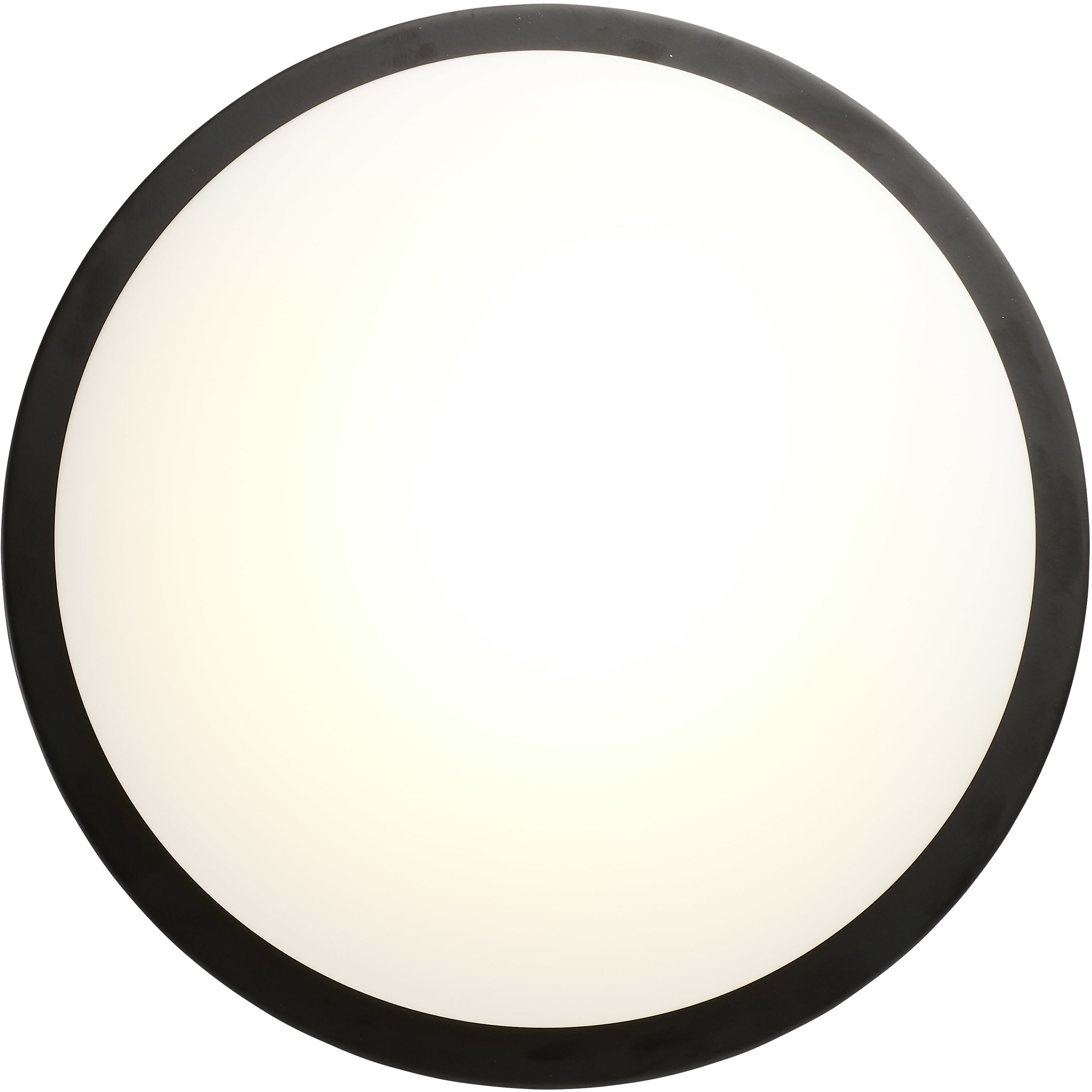 Button LED 11 inch Matte Black LED Flush Mount Ceiling Light