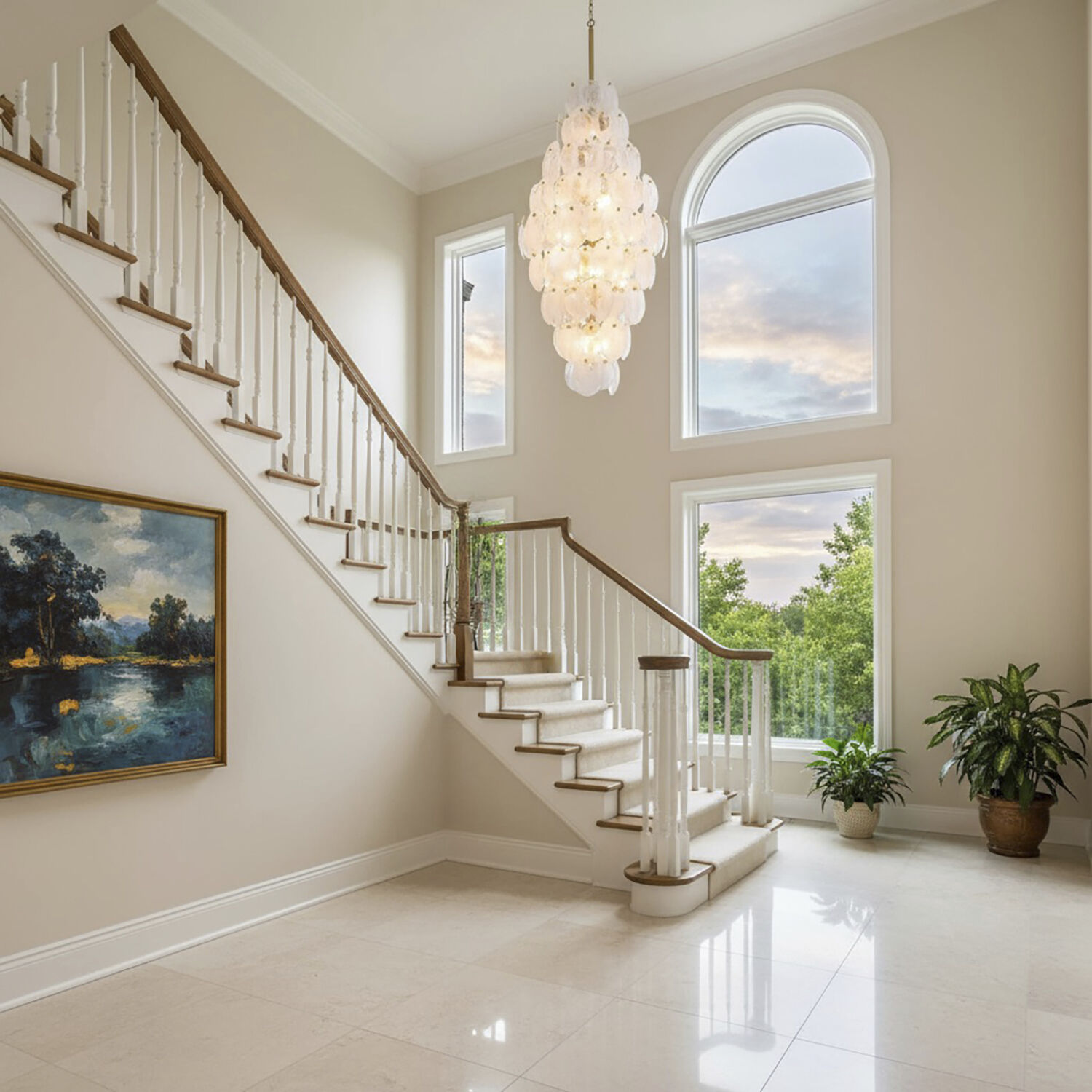 Lily 15 Light 28.03 inch Brushed Brass Chandelier Ceiling Light