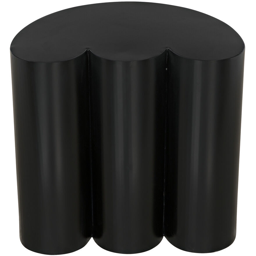 Bast 25 X 24 inch Matte Black Side Table
