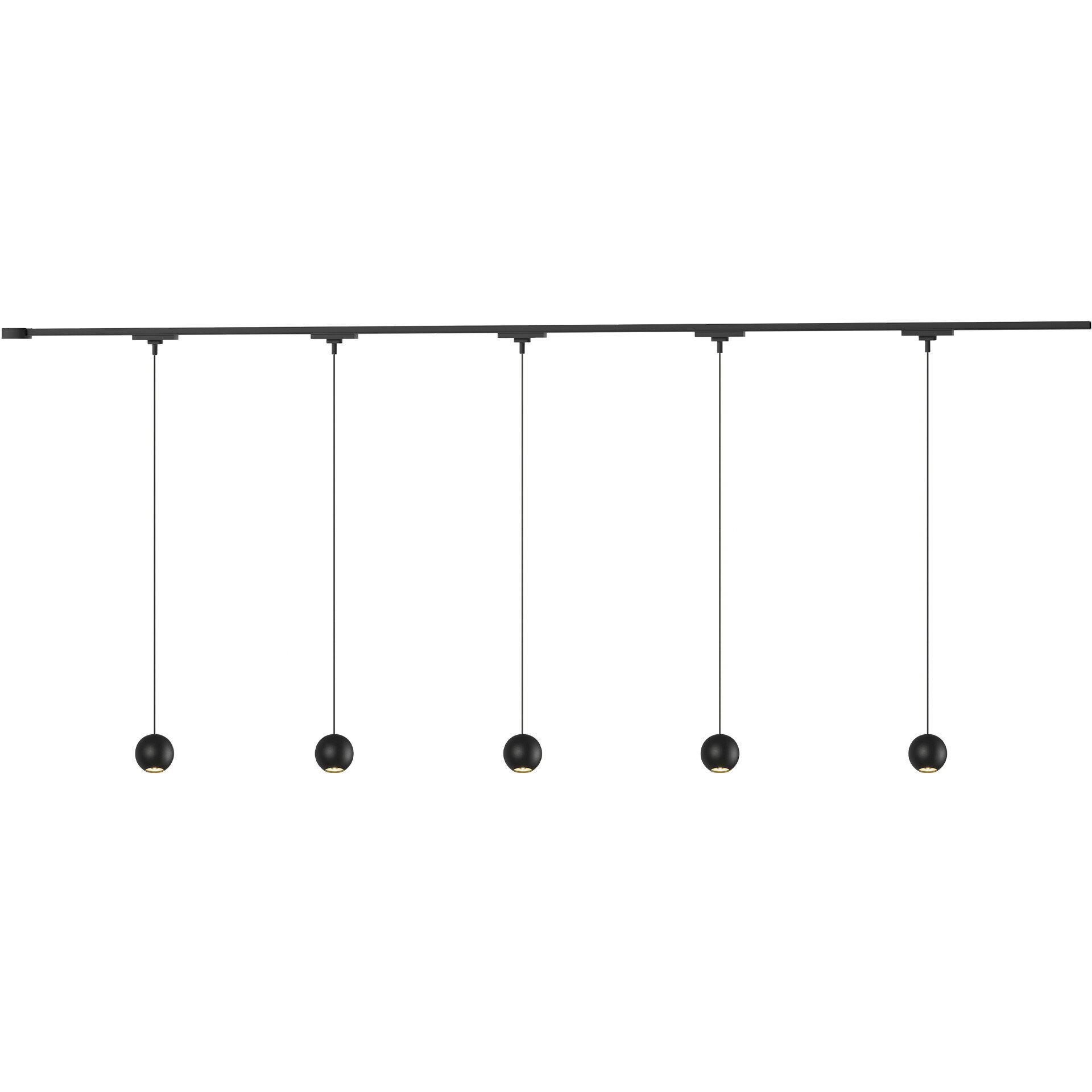 Faria 120 Black Trilo Track Ceiling Light