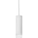 Luxe Cylinder LED 3.75 inch Semi Gloss White Pendant Ceiling Light