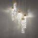 Minx 5 Light 17 inch Aged Brass Multi-Light Pendant Ceiling Light