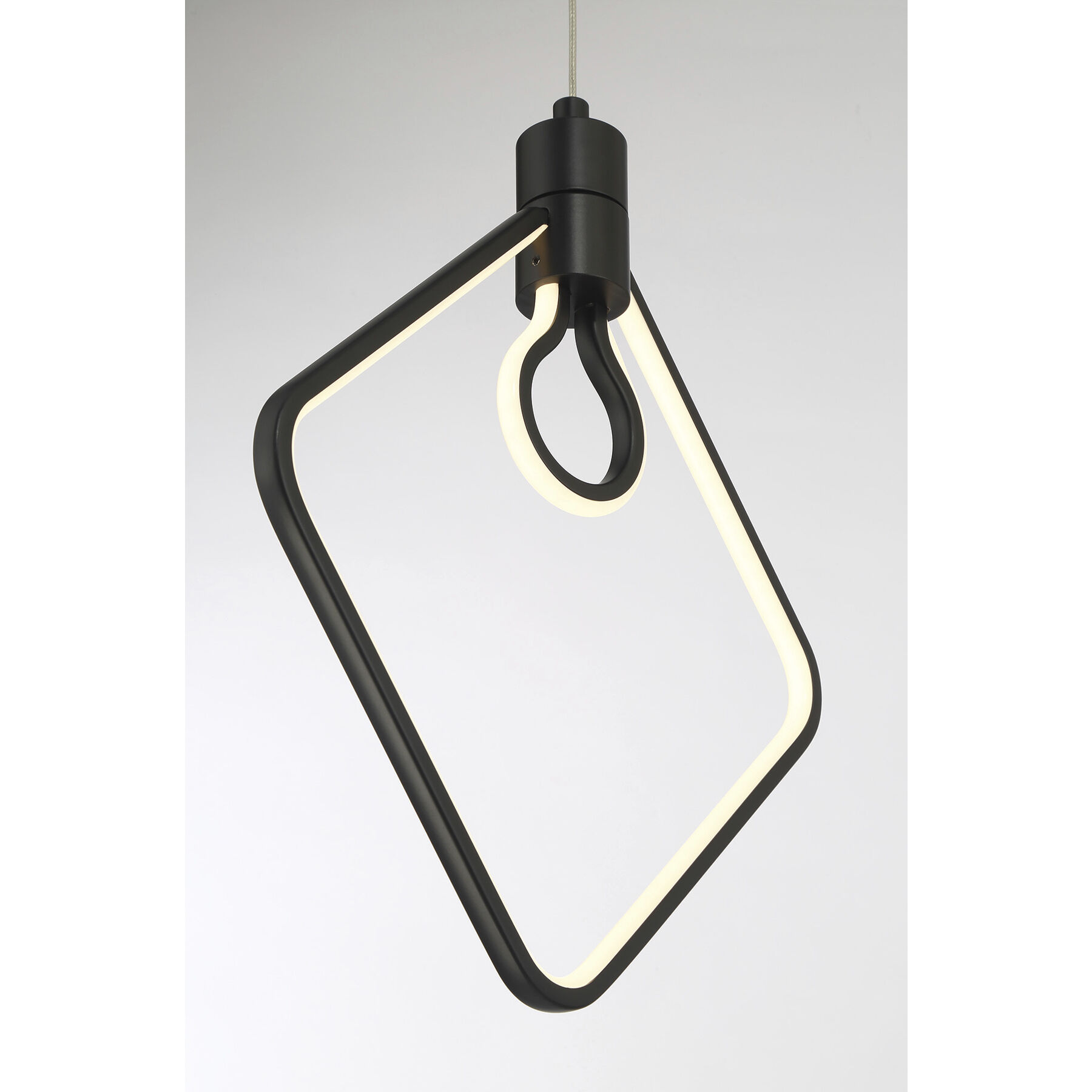 Edison's Outline LED 11.5 inch Coal Pendant Ceiling Light
