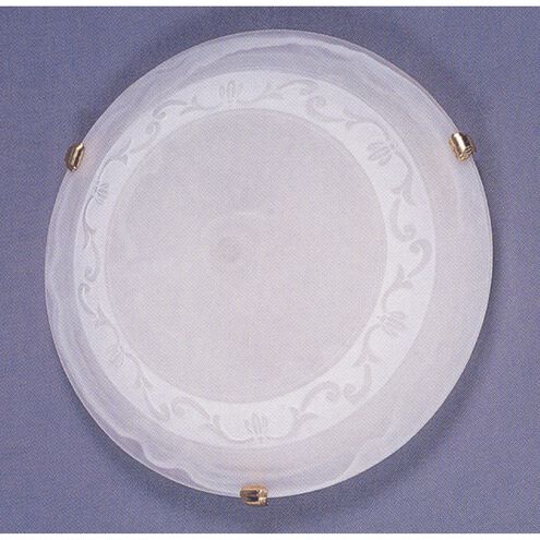 Kovu Gold with White Flush Mount Ceiling Light