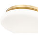Soleil 1 Light 16 inch Modern Gold Flush Mount Ceiling Light