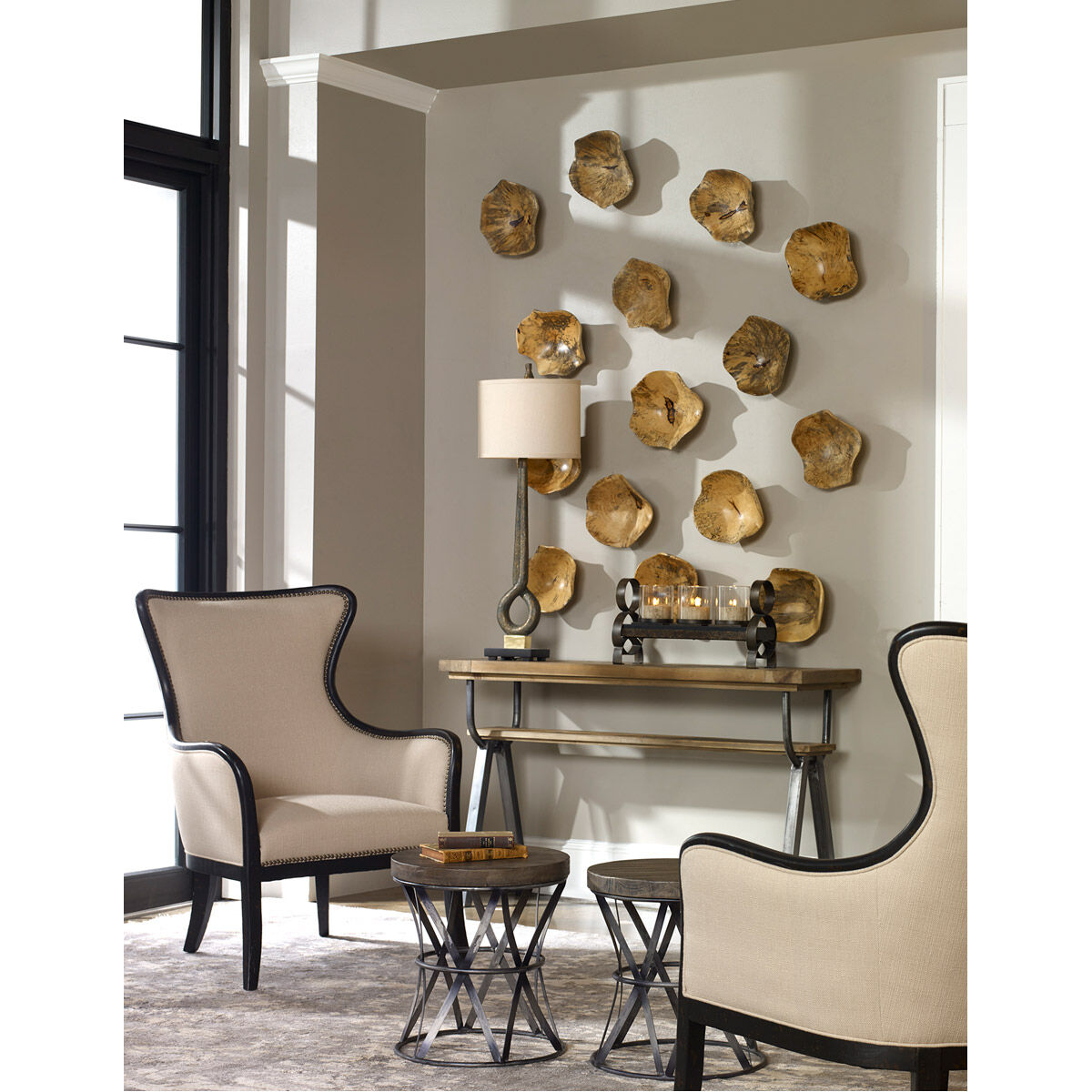 Tamarine Natural Raw Wall Art, Set of 3 