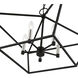 Devone 5 Light 22 inch Black with Brushed Nickel Accents Chandelier Ceiling Light