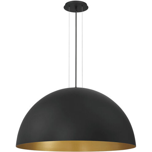 Laverton 1 Light 36 inch Gold and Black Chandelier Ceiling Light