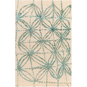 Orinocco 36 X 24 inch Blue and Neutral Area Rug, Jute