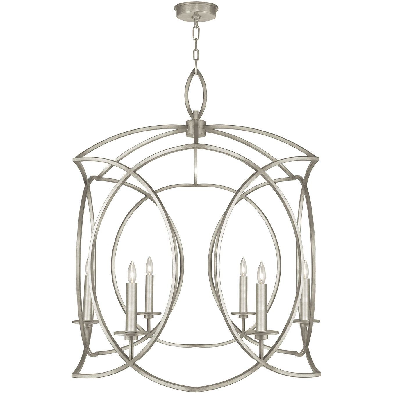 Cienfuegos 6 Light 28.5 inch Silver Chandelier Ceiling Light