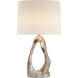 AERIN Cannes2 31 inch 150.00 watt Burnished Silver Leaf Table Lamp Portable Light