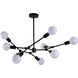 Canada 9 Light 31 inch Matte Black Chandelier Ceiling Light