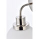 Hanson 1 Light 9 inch Polish Nickel Bath Sconce Wall Light