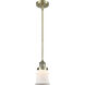 Franklin Restoration Canton 1 Light 6.5 inch Antique Brass Mini Pendant Ceiling Light in Incandescent, Matte White, Franklin Restoration