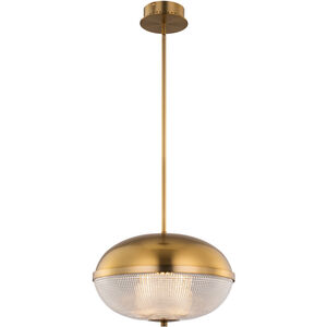 Portland LED 16 inch Winter Brass Pendant Ceiling Light