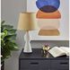 Everest 25.5 inch 100.00 watt White Ceramic Table Lamp Portable Light, Simplee Adesso