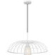 Valencia 1 Light 24 inch Texture White Pendant Ceiling Light in Textured White