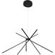 Canada LED 42.5 inch Matte Black Chandelier Ceiling Light