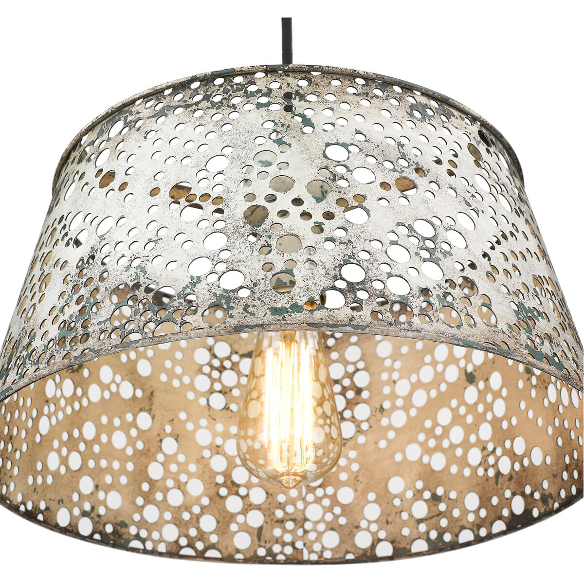 Iris 1 Light 15 inch Aged Ivory Pendant Ceiling Light