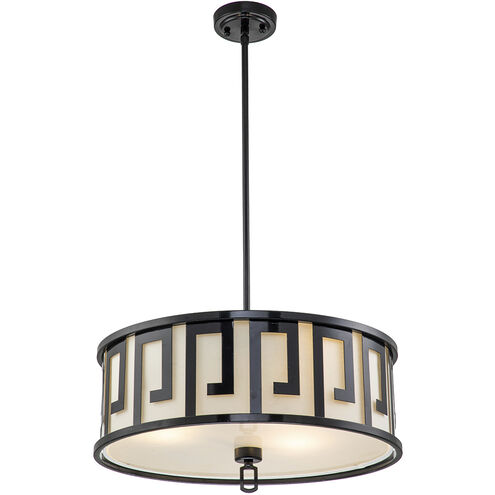 Lemuria 3 Light 22 inch Black Pendant Ceiling Light, Large