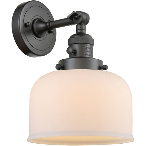 Franklin Restoration Large Bell LED 8 inch Oil Rubbed Bronze Sconce Wall Light, Franklin Restoration