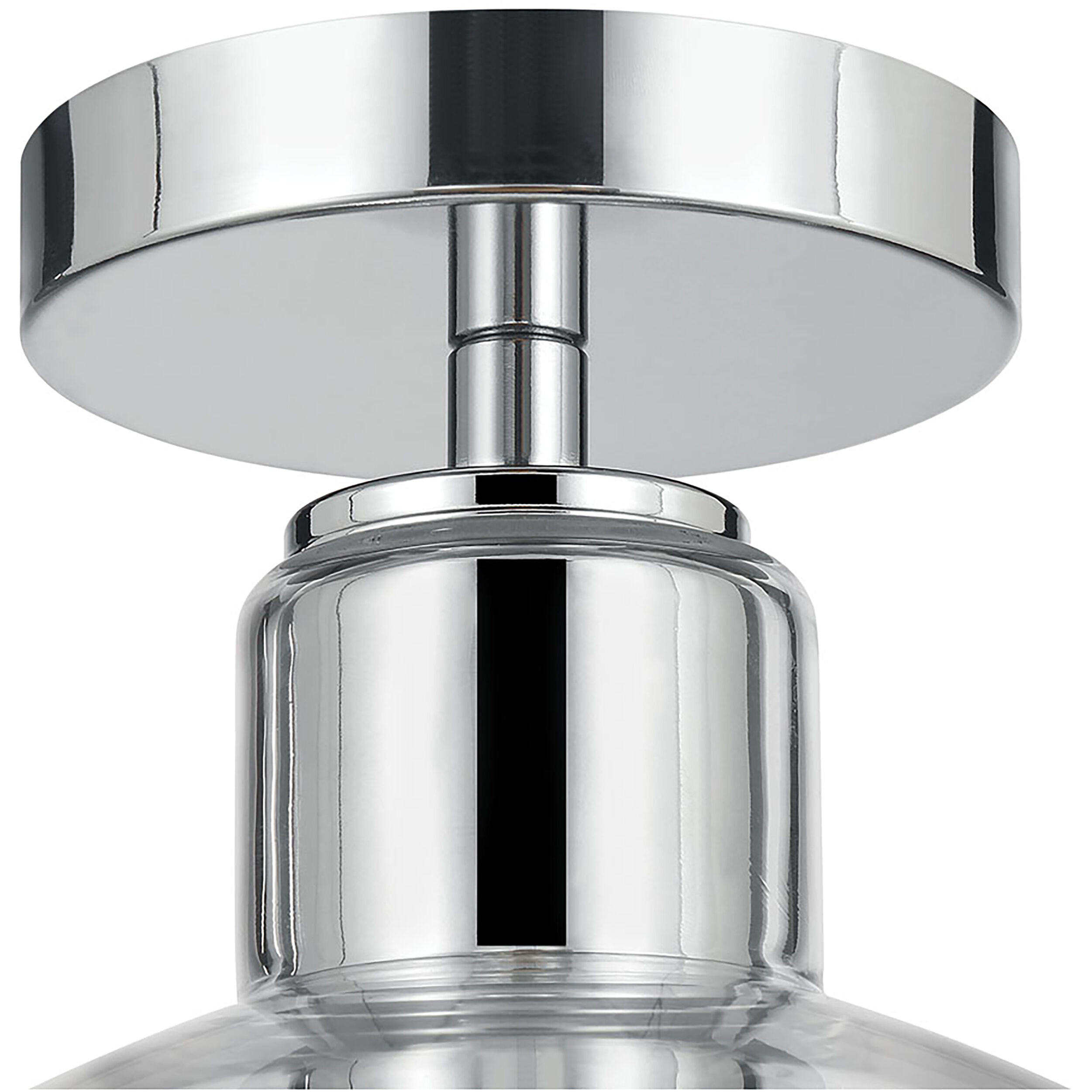 Knightsdale 1 Light 10 inch Chrome Semi-Flush Mount Ceiling Light