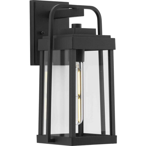 Walcott 1 Light 14 inch Textured Black Wall Lantern