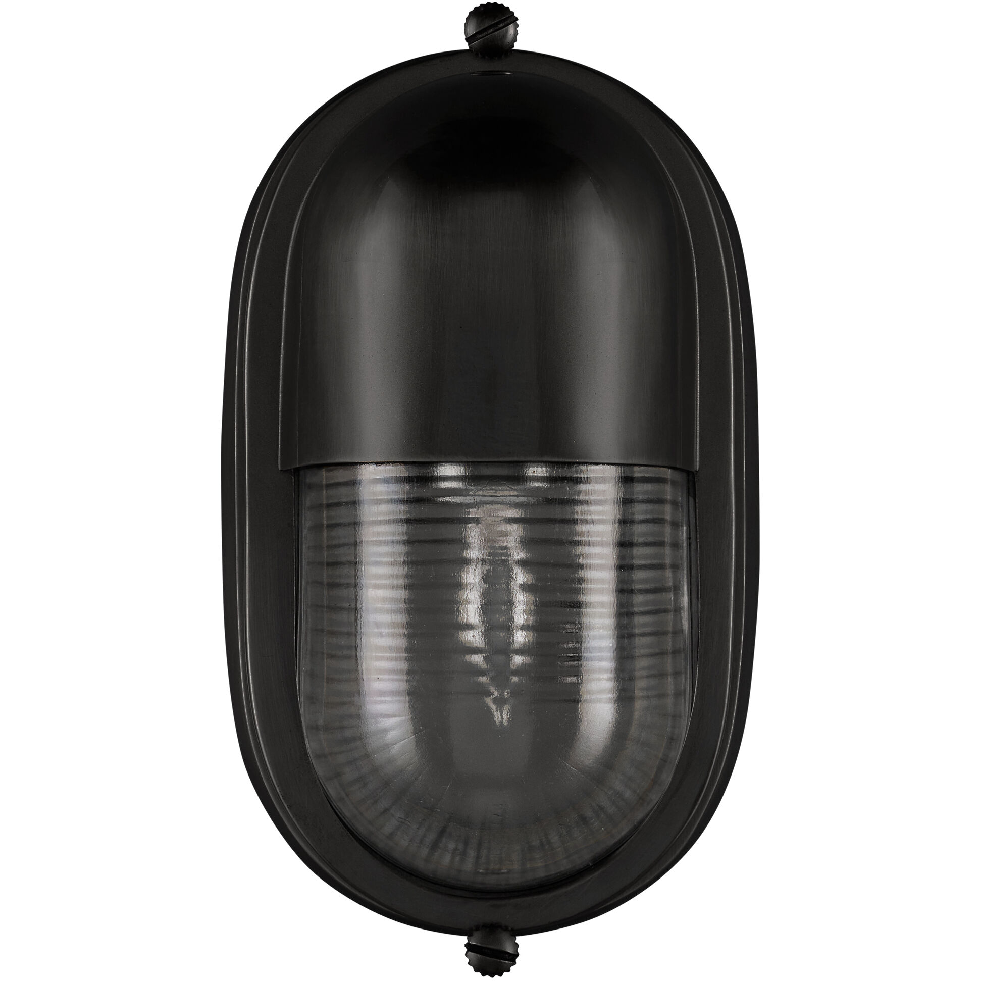 Maritime 1 Light 8.5 inch Matte Black/Clear Outdoor Wall Sconce