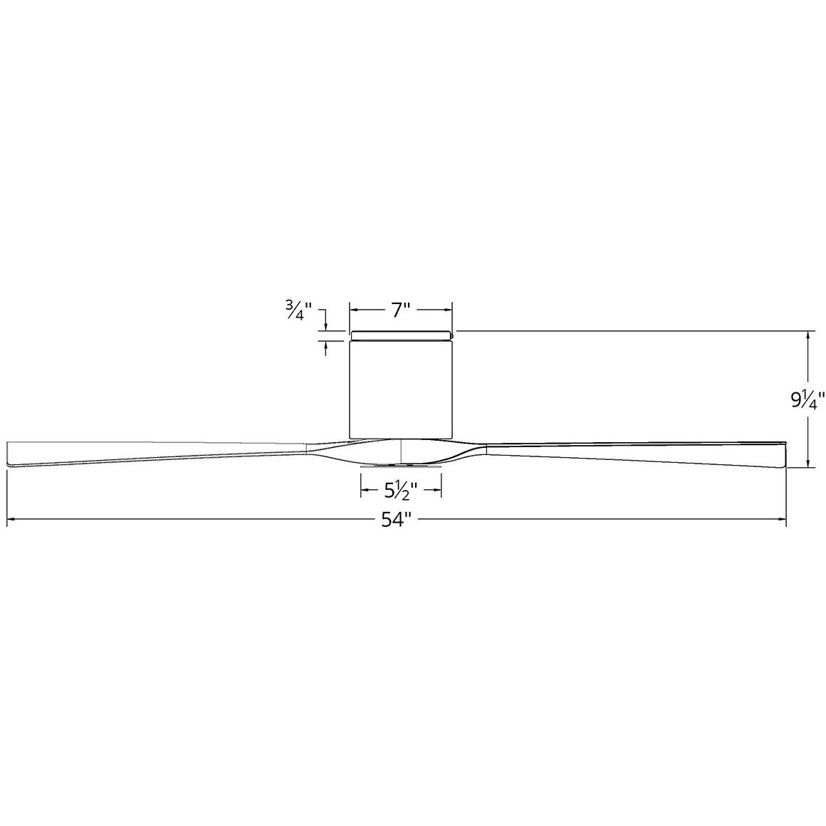 Aviator 54 inch Matte Black and Distressed Koa with Distressed Koa Blades Flush Mount Ceiling Fan in Matte Black Distressed Koa, Flush Mounted, Smart Ceiling Fan