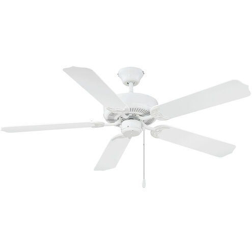 Traditional 52 inch White Outdoor Ceiling Fan