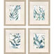 Underwater Botany Blue and Green and Multi and Neutral Framed Art, Propac