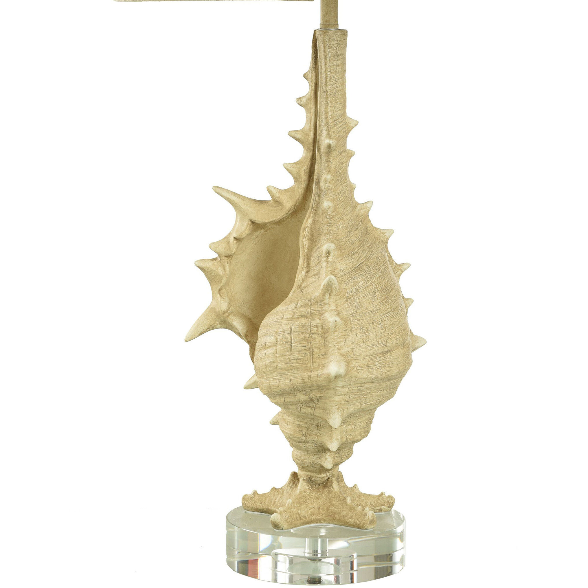 Porthaven 34 inch 150 watt Sand Yellow and Clear Table Lamp Portable Light