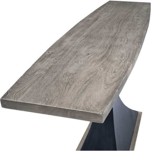 Lidiya Wood & Metal Console Table in Gray